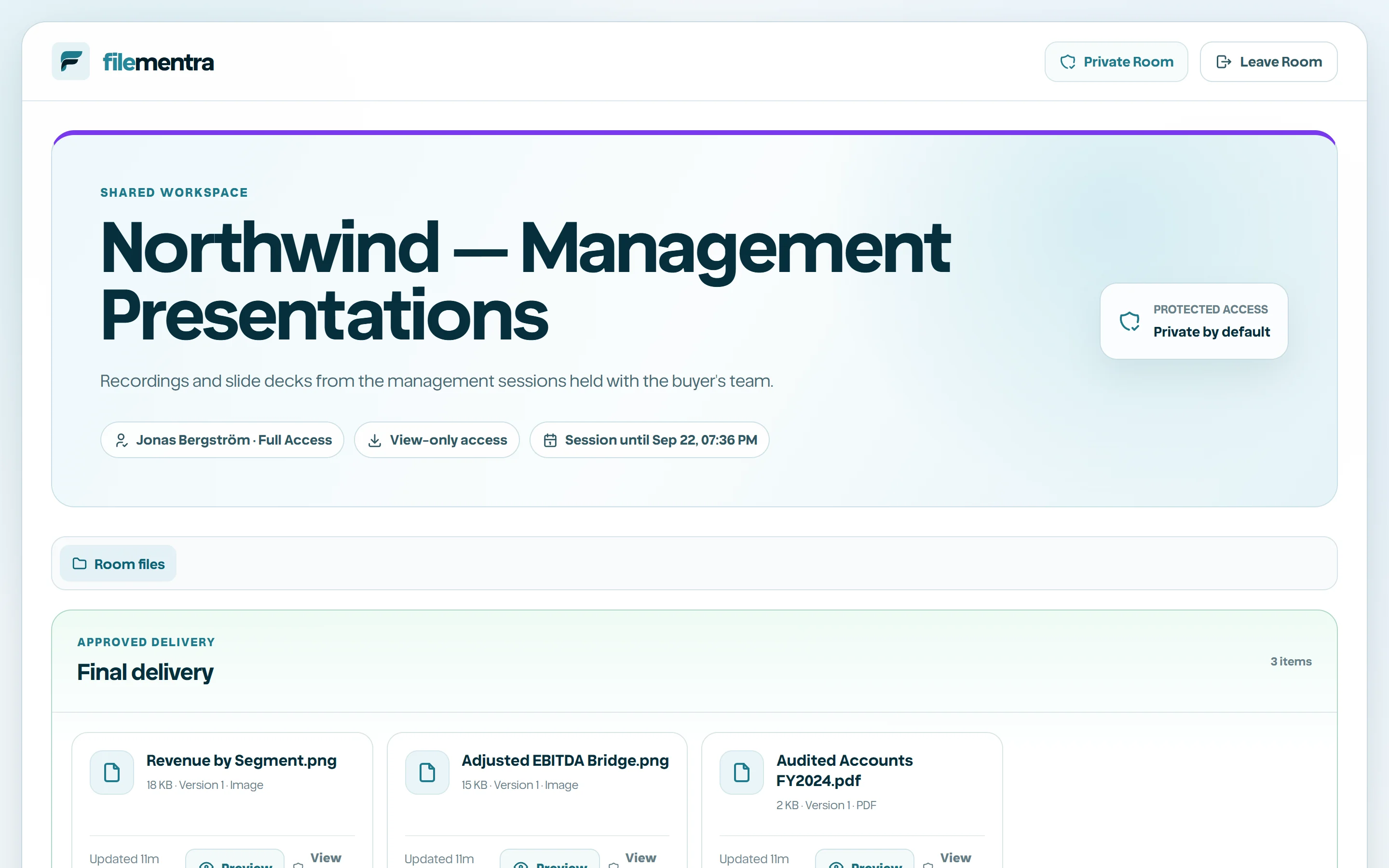 External-only content and guest-visible conversation.