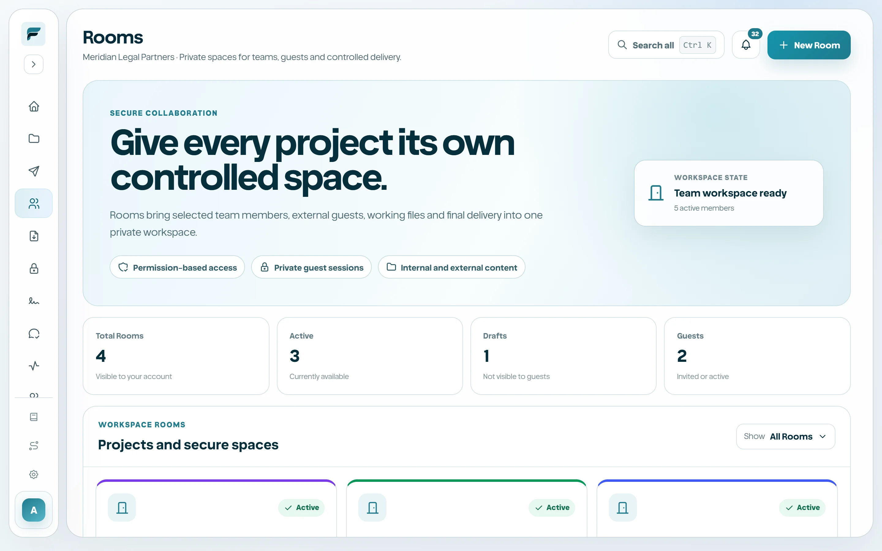 Expanded and collapsed sidebar states.